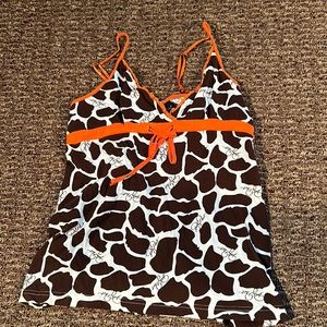 Baby Phat Cow Print tank M